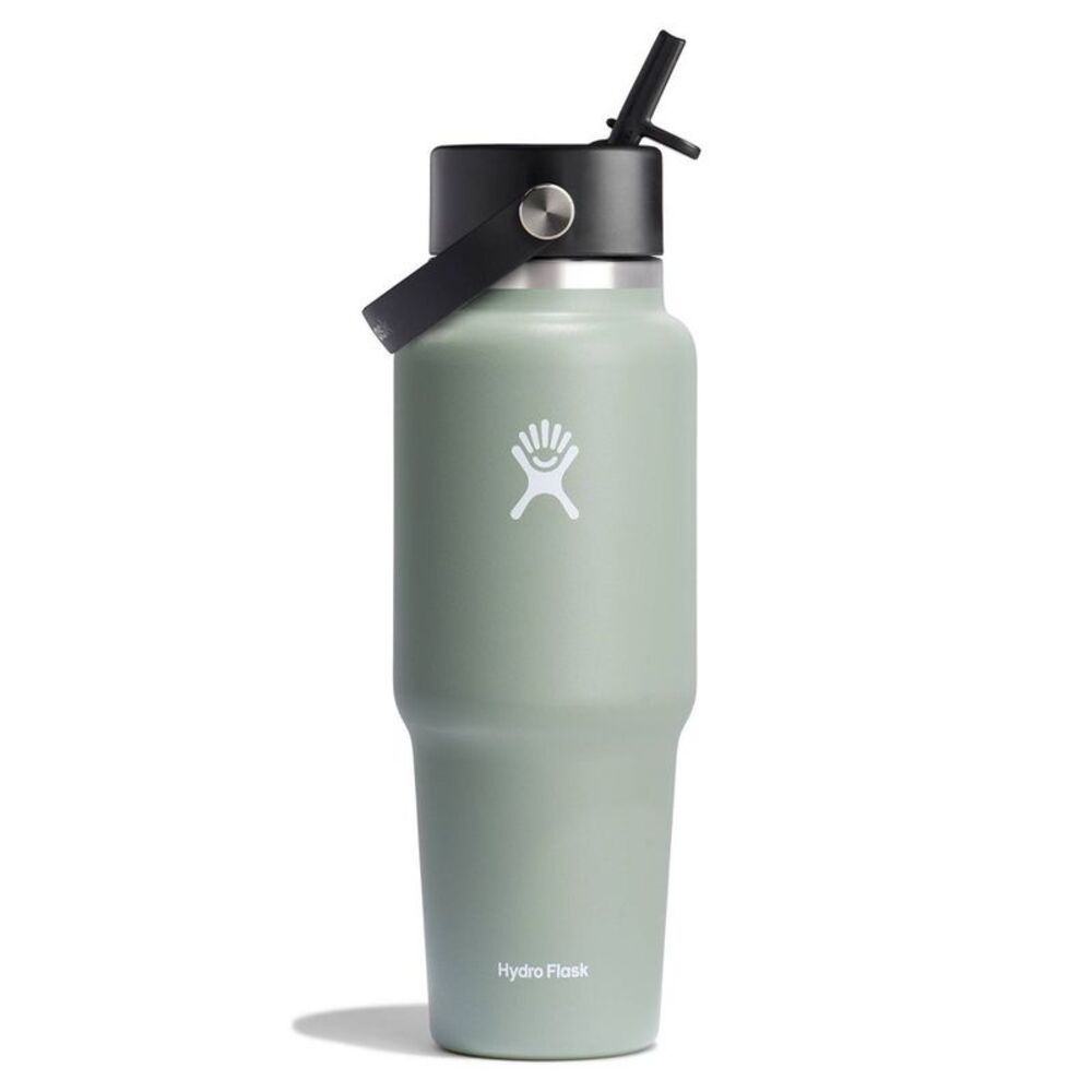 Hydro Flask -  32oz Wide Mouth Flex Straw Travel Bott Agave